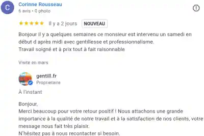 Avis d'un client